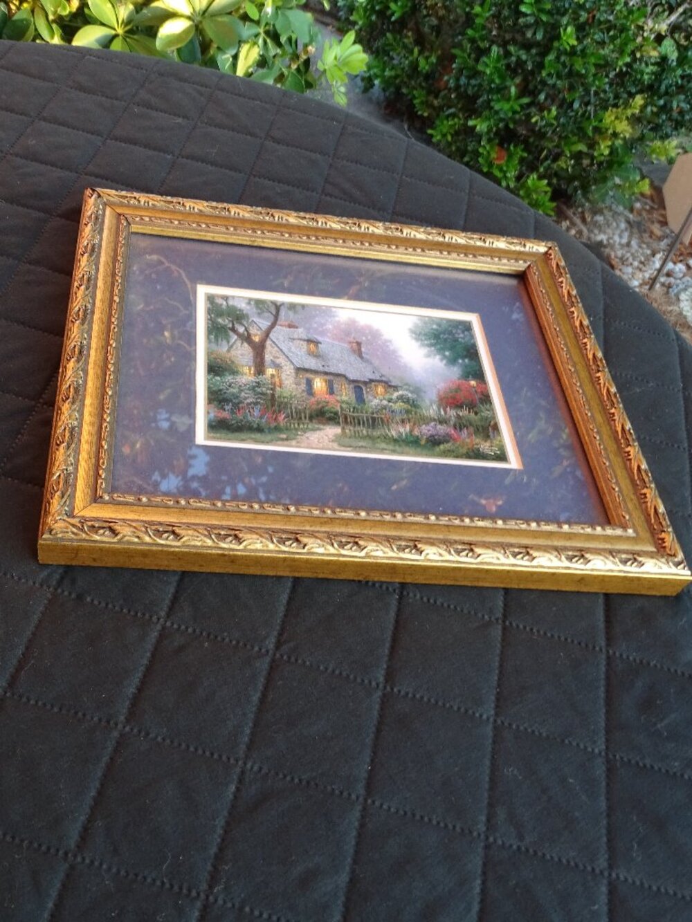Thomas Kinkade Foxglove Cottage 12x10 frame